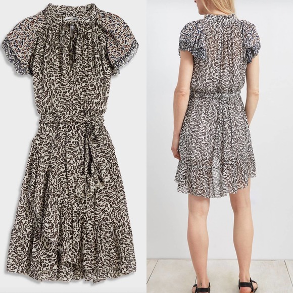 Apiece Apart Women's Sabina Mini Midi Silk Dress Size 2 - Picture 1 of 9